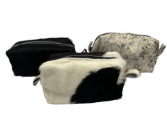 Toiletry Bag Natural Cowhide - Assorted Colors