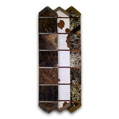 Plain Cowhide Table Runner with Fringes