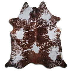 Cowhide Rug Distressed Grey Medium