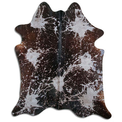 Cowhide Rug Distressed Grey Medium