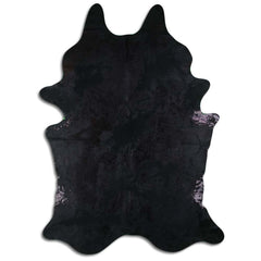 Cowhide Rug Distressed Grey Large