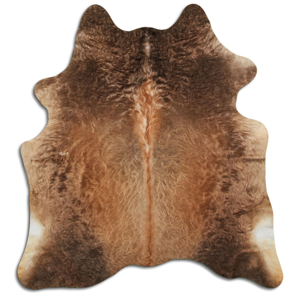 Cowhide Rug Dark Champagne Medium