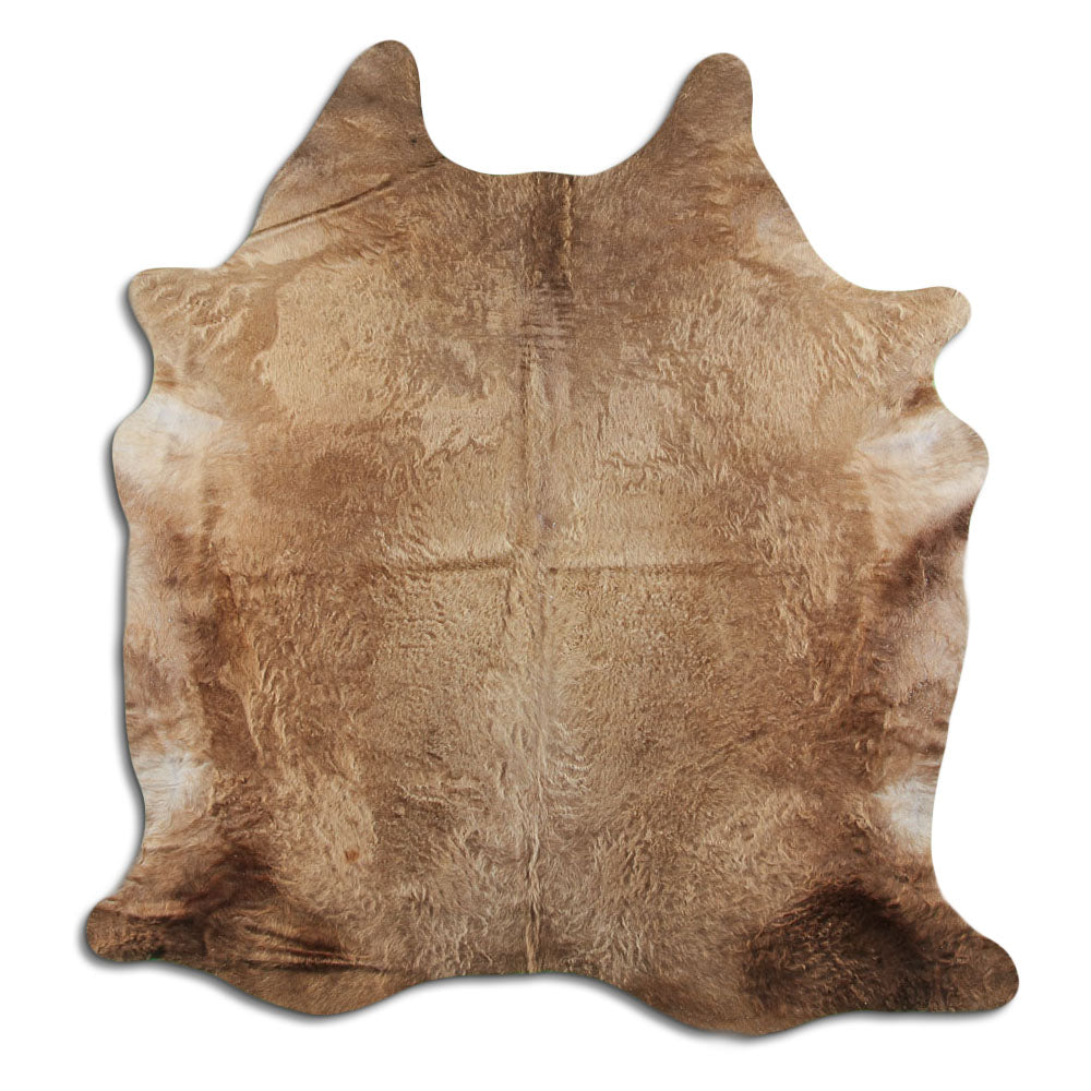 Cowhide Rug Dark Champagne Large