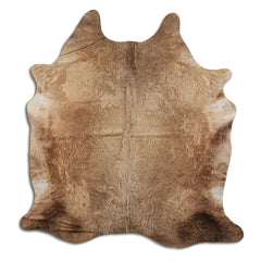 Cowhide Rug Dark Champagne Large
