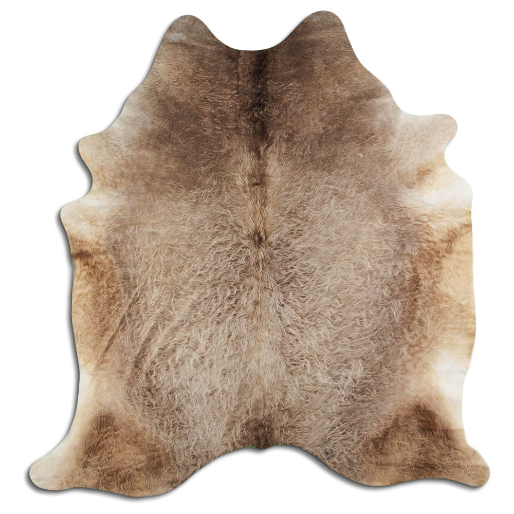Cowhide Rug Dark Champagne Large