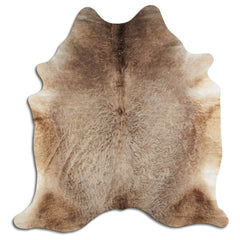 Cowhide Rug Dark Champagne Large
