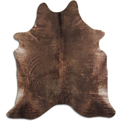 Cowhide Rug Dark Champagne Large