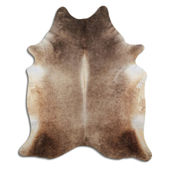 Cowhide Rug Dark Champagne Large