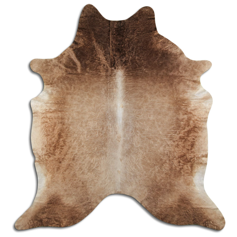Cowhide Rug Dark Champagne Large
