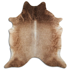 Cowhide Rug Dark Champagne Large