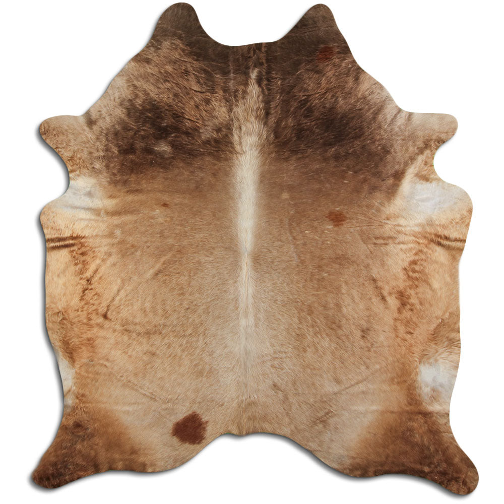 Cowhide Rug Dark Champagne Large