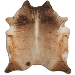 Cowhide Rug Dark Champagne Large