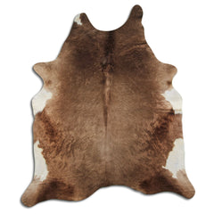 Cowhide Rug Dark Champagne Large