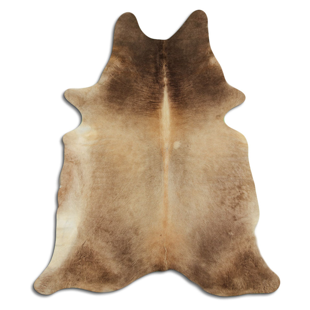 Cowhide Rug Dark Champagne Large