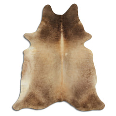 Cowhide Rug Dark Champagne Large