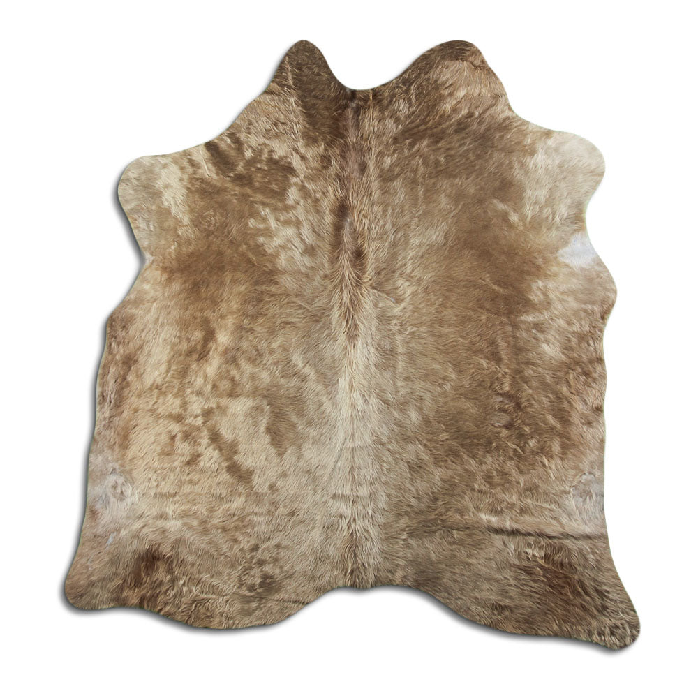 Cowhide Rug Dark Champagne Large