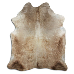 Cowhide Rug Dark Champagne Large