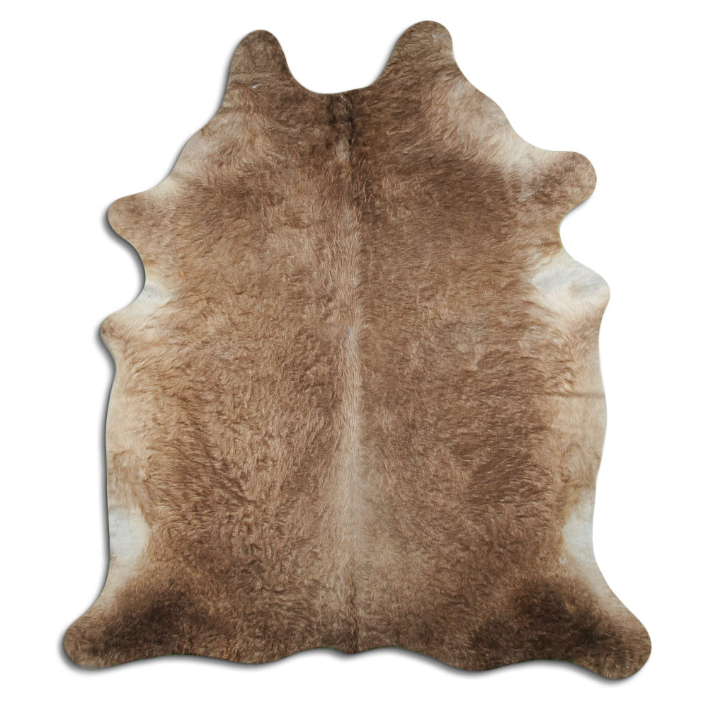 Cowhide Rug Dark Champagne Large