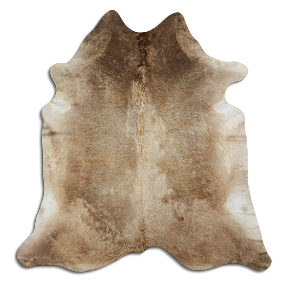 Cowhide Rug Dark Champagne Large