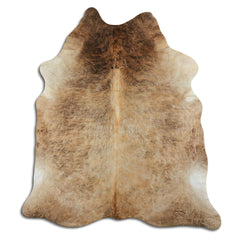 Cowhide Rug Dark Champagne Large