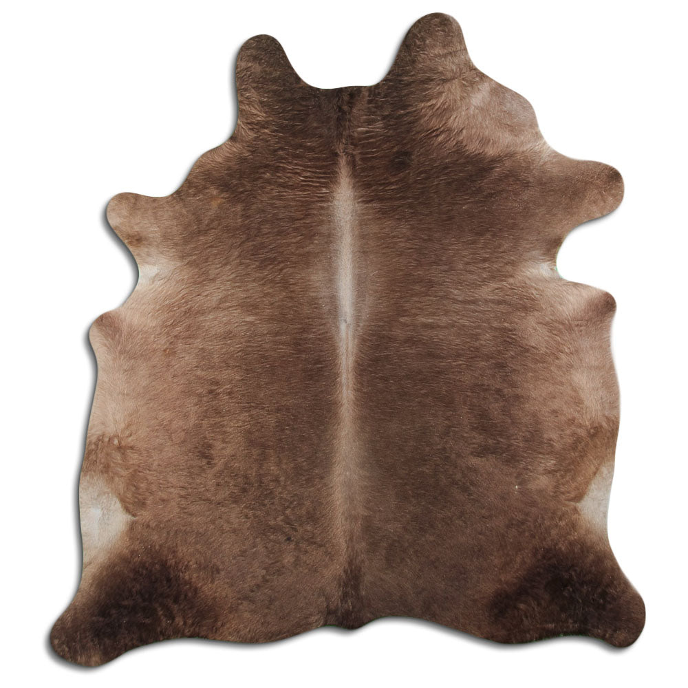 Cowhide Rug Dark Champagne Large