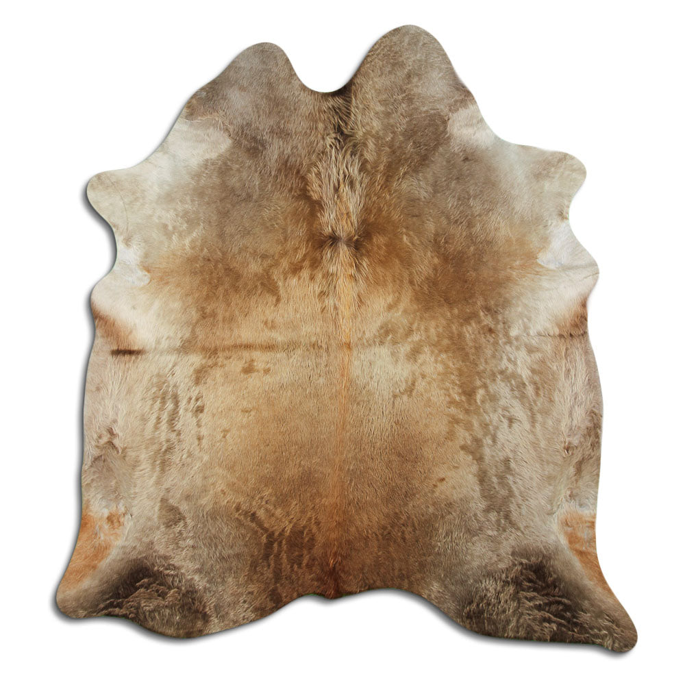 Cowhide Rug Dark Champagne Large