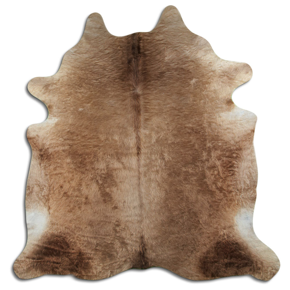 Cowhide Rug Dark Champagne Large