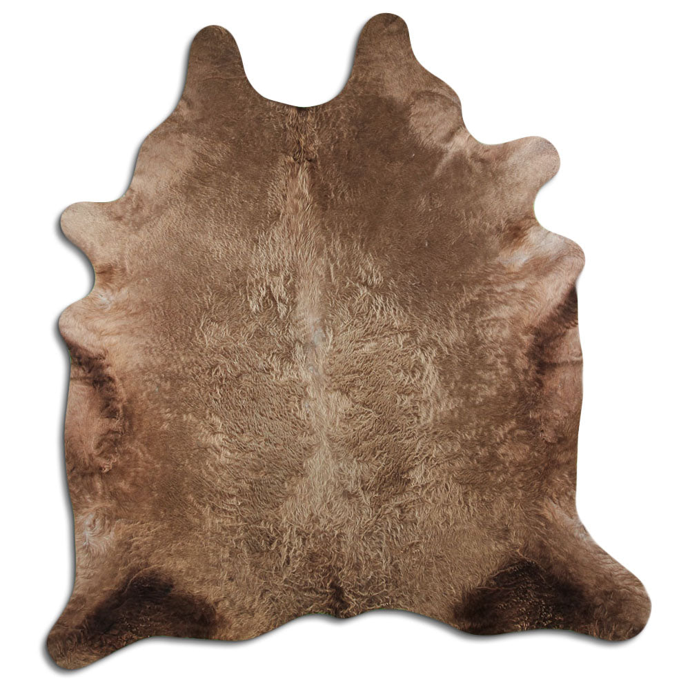 Cowhide Rug Dark Champagne Large