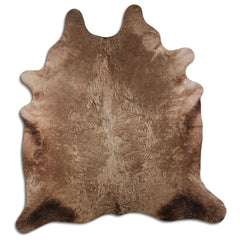 Cowhide Rug Dark Champagne Large
