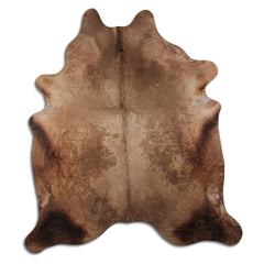 Cowhide Rug Dark Champagne Large