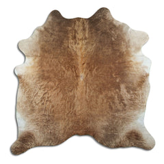 Cowhide Rug Dark Champagne Large