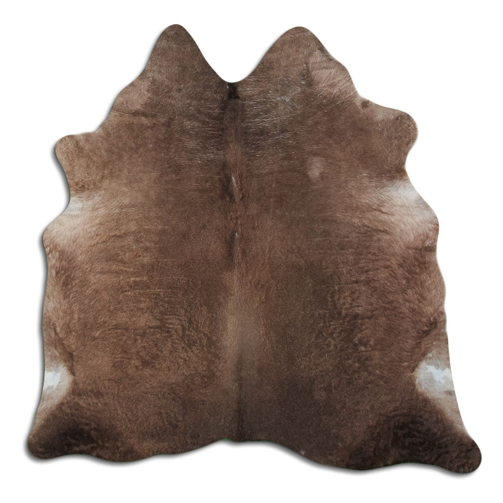 Cowhide Rug Dark Champagne Large