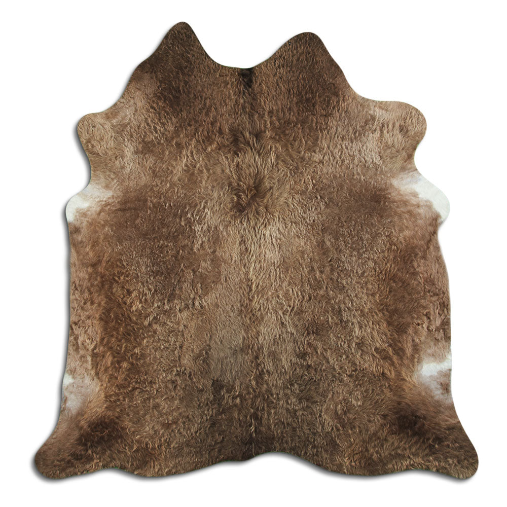 Cowhide Rug Dark Champagne Large