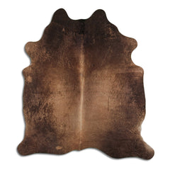 Cowhide Rug Dark Champagne Large
