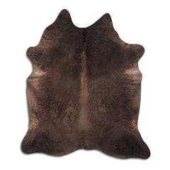 Cowhide Rug Dark Champagne Large