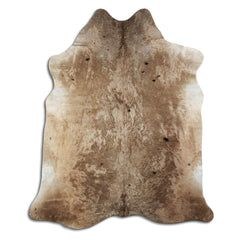 Cowhide Rug Dark Champagne Large