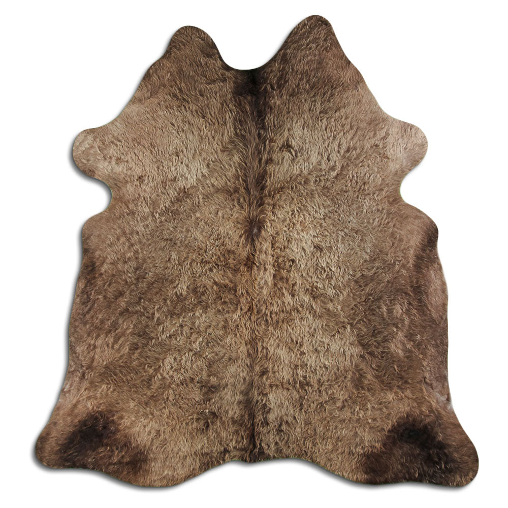 Cowhide Rug Dark Champagne Large