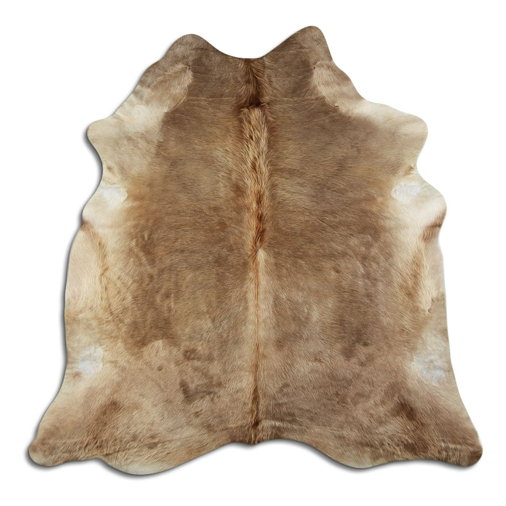 Cowhide Rug Dark Champagne Large