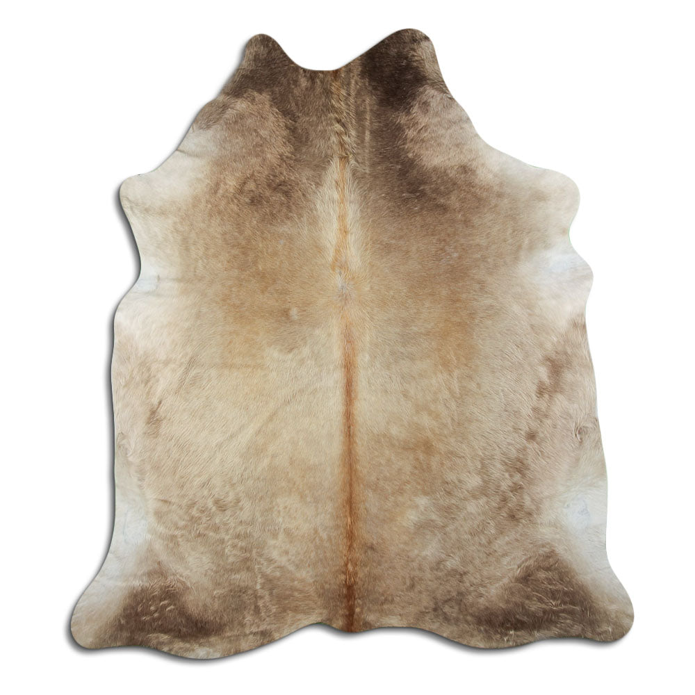 Cowhide Rug Dark Champagne Large