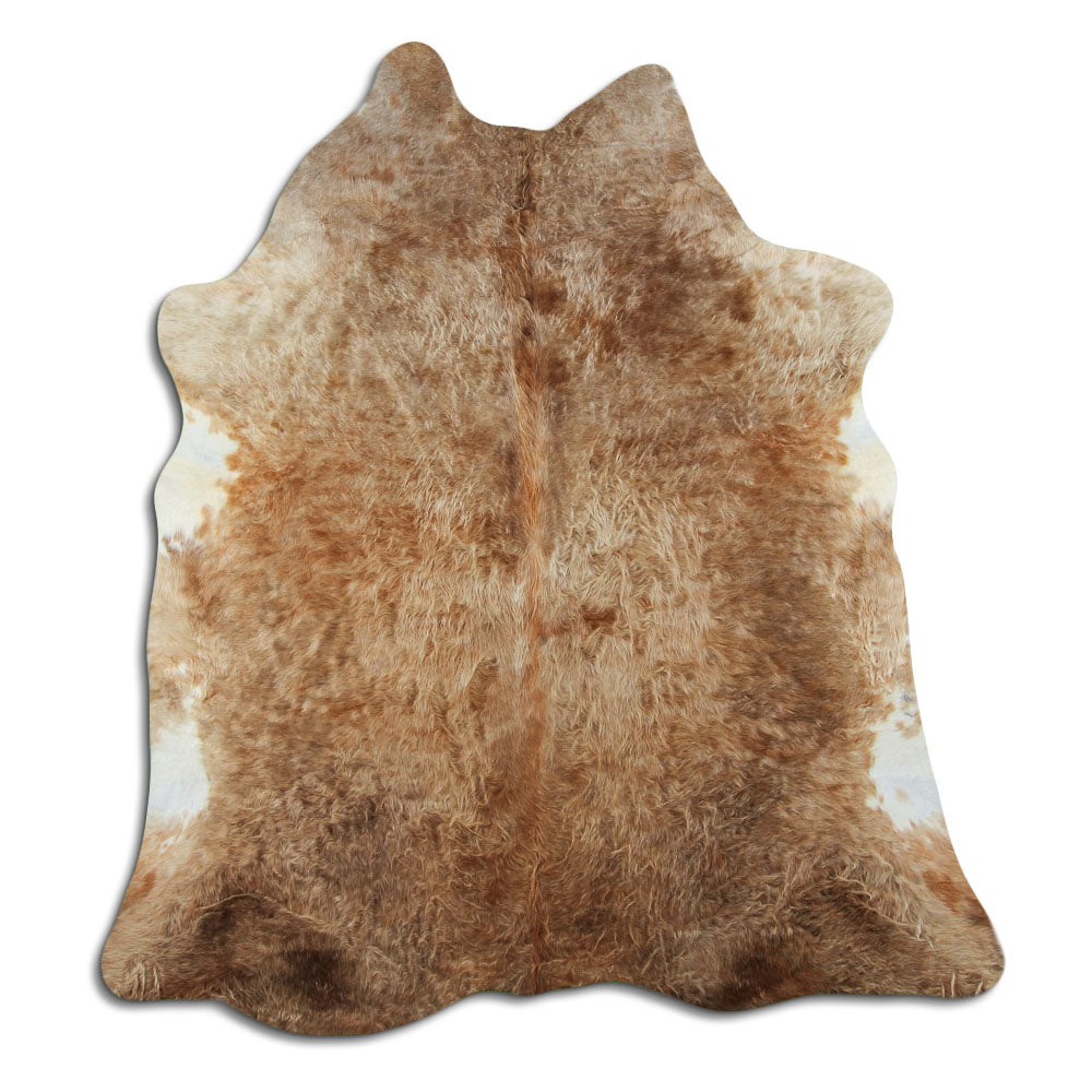 Cowhide Rug Dark Champagne Large