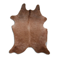 Cowhide Rug Beige Brindle Large