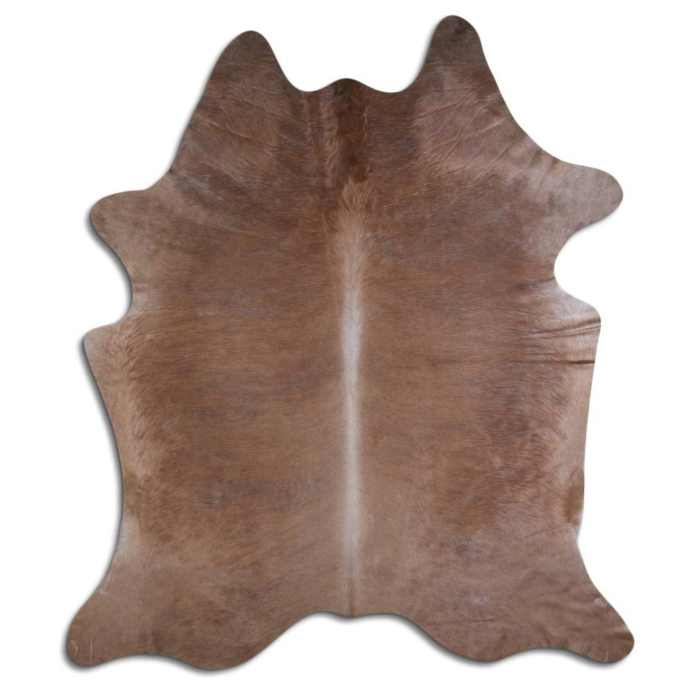 Cowhide Rug Beige Brindle Large