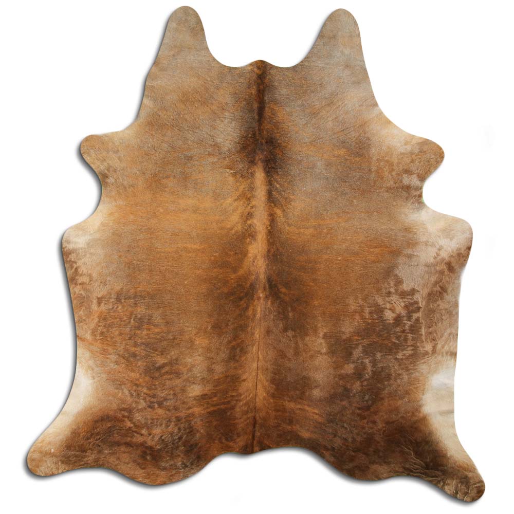 Cowhide Rug Beige Brindle Large