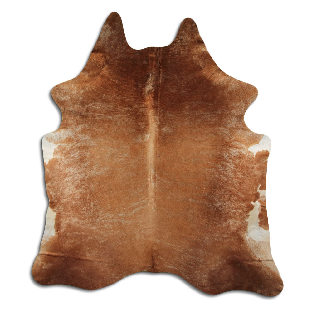 Cowhide Rug Beige Brindle Large