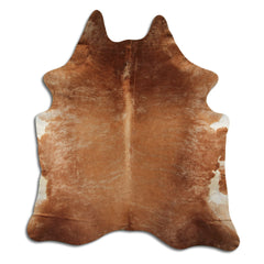 Cowhide Rug Beige Brindle Large