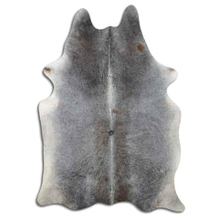 Cowhide Rug Grey Medium