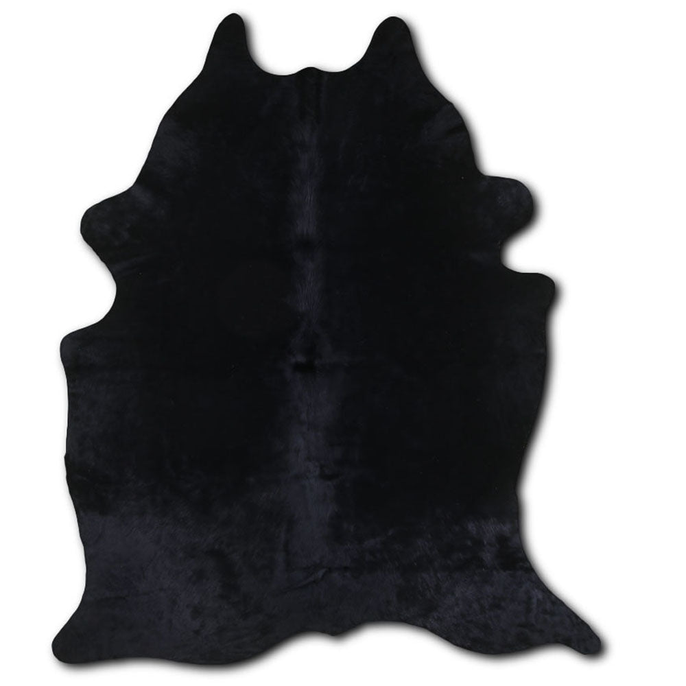 Cowhide Rug Dyed Black Medium