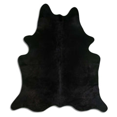 Cowhide Rug Dyed Black Medium