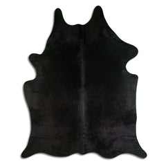 Cowhide Rug Dyed Black Large