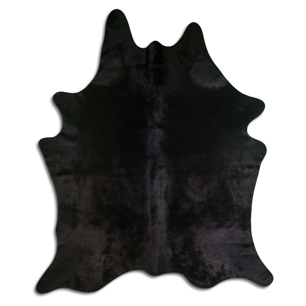 Cowhide Rug Dyed Black Large